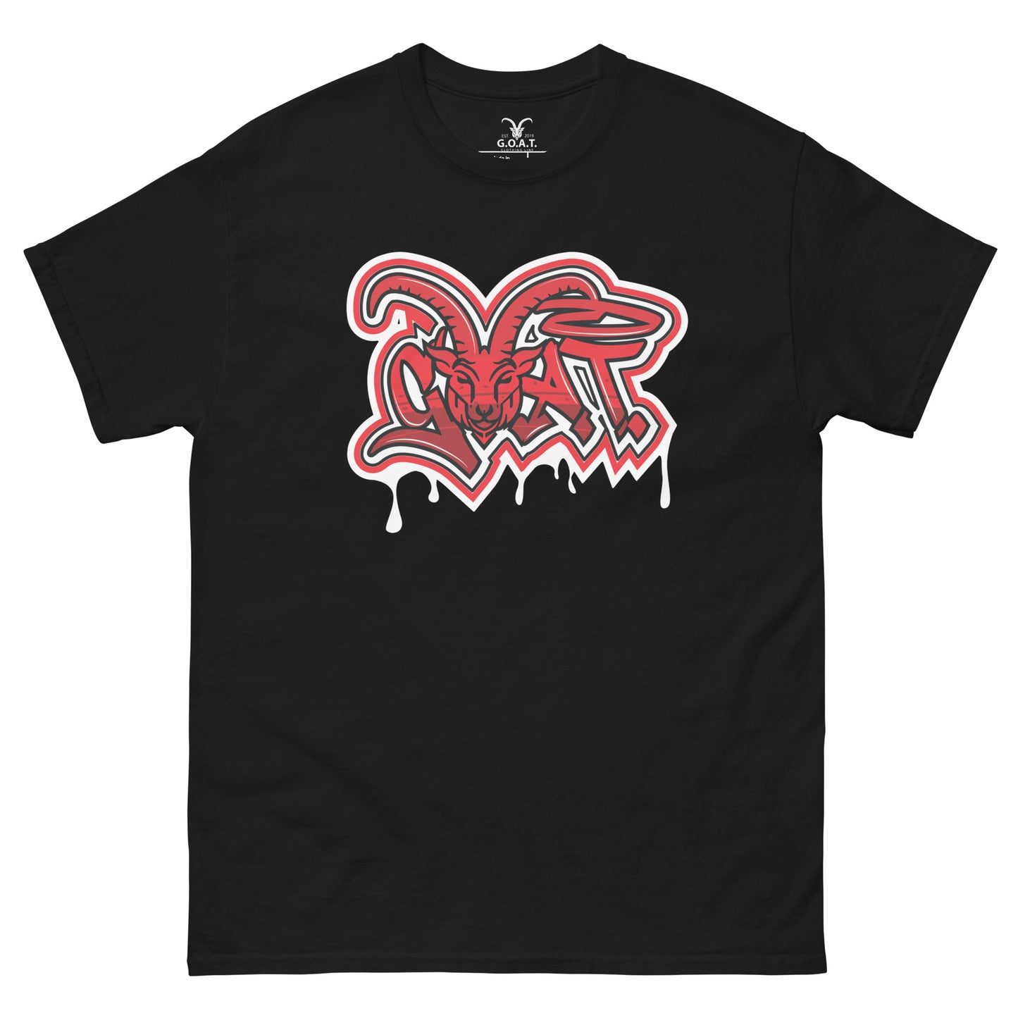 G.O.A.T. Limited Edition Red/White/Black T-Shirt (3 Colors)