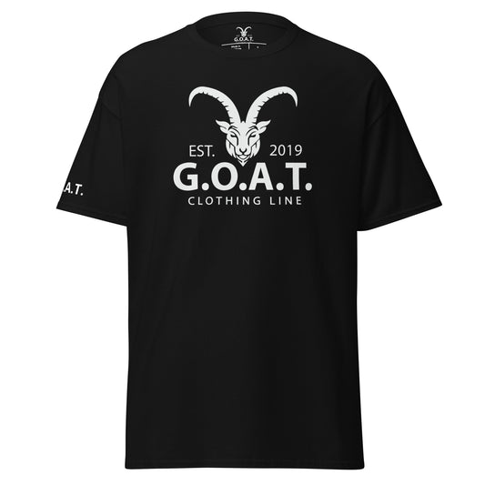 G.O.A.T. Original White Logo T-Shirt