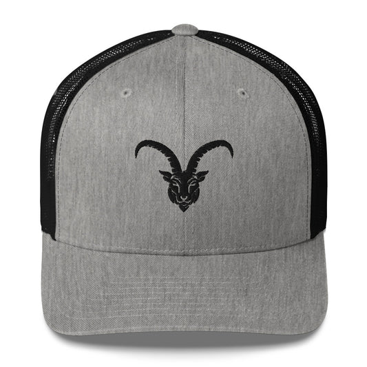 G.O.A.T. Black/Grey Trucker Hat
