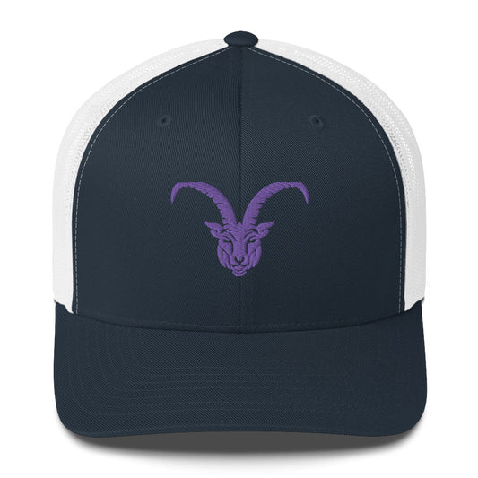 G.O.A.T. Purple/Navy/White Trucker Hat