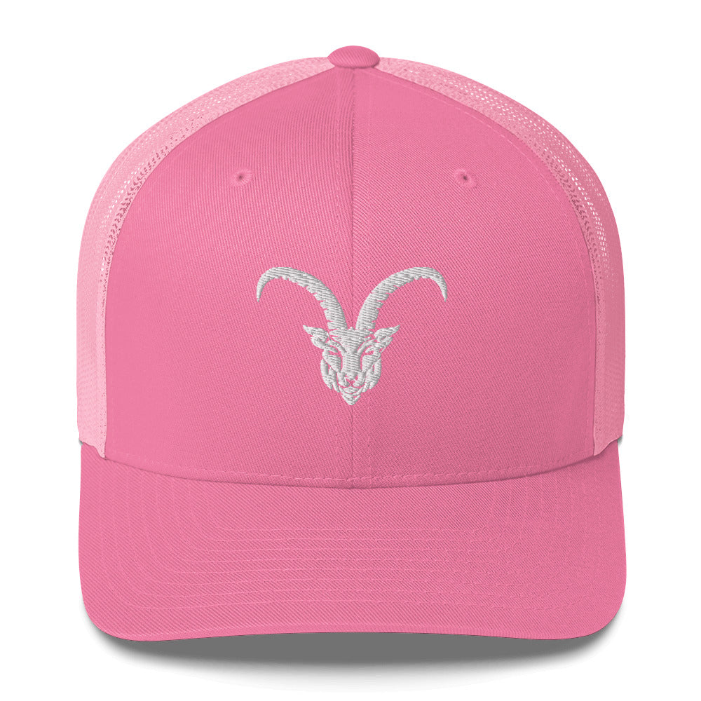 G.O.A.T. Pink/White Trucker Hat