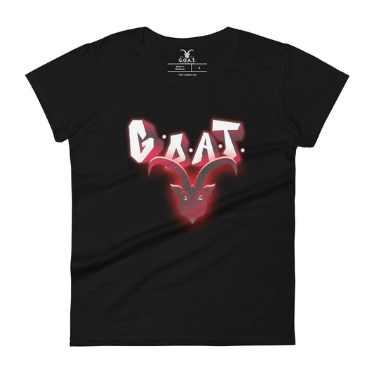 G.O.A.T. Red Drip Fashion Fit T-Shirt (5 Colors)