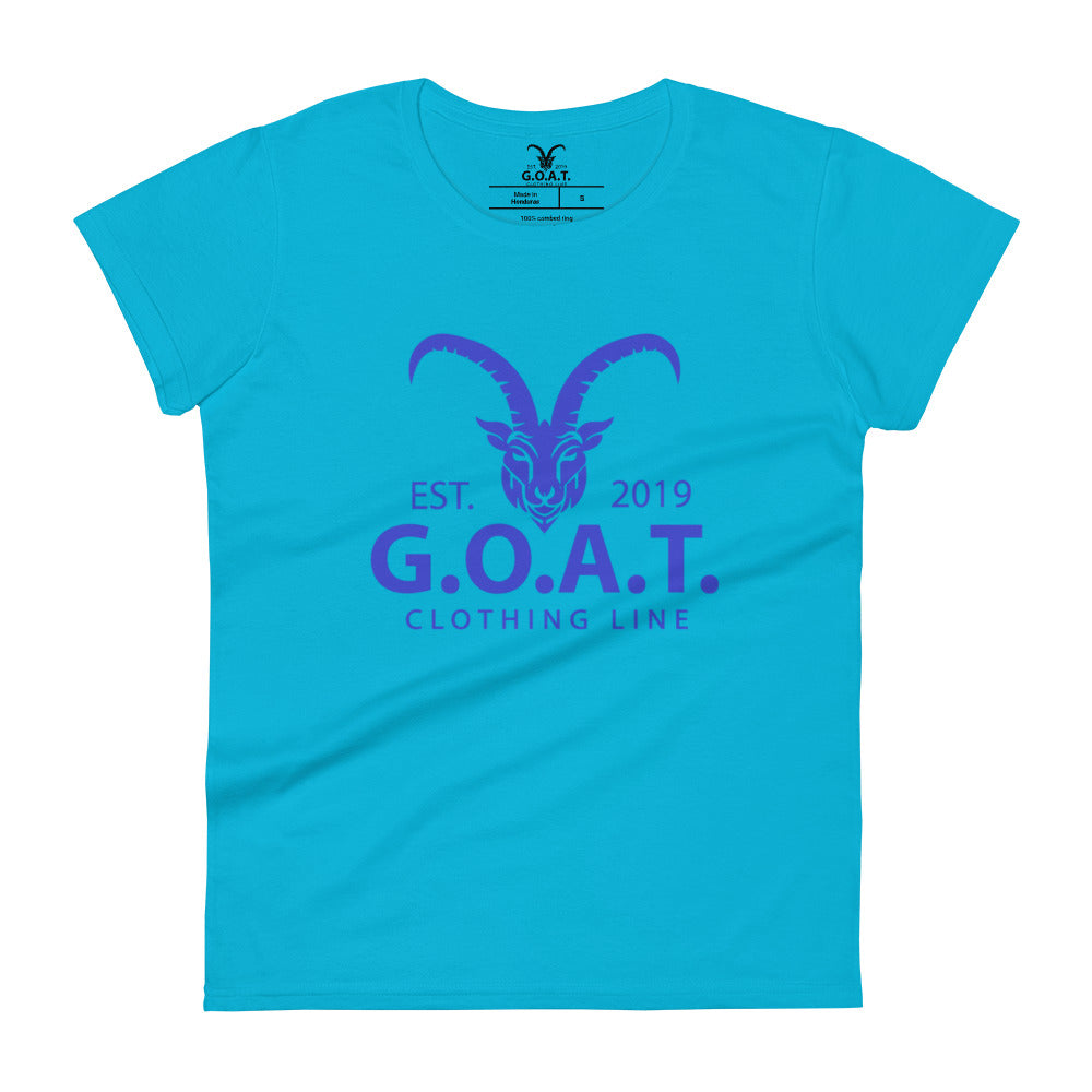 G.O.A.T. Original Blue Fashion Fit T-Shirt (6 Colors)