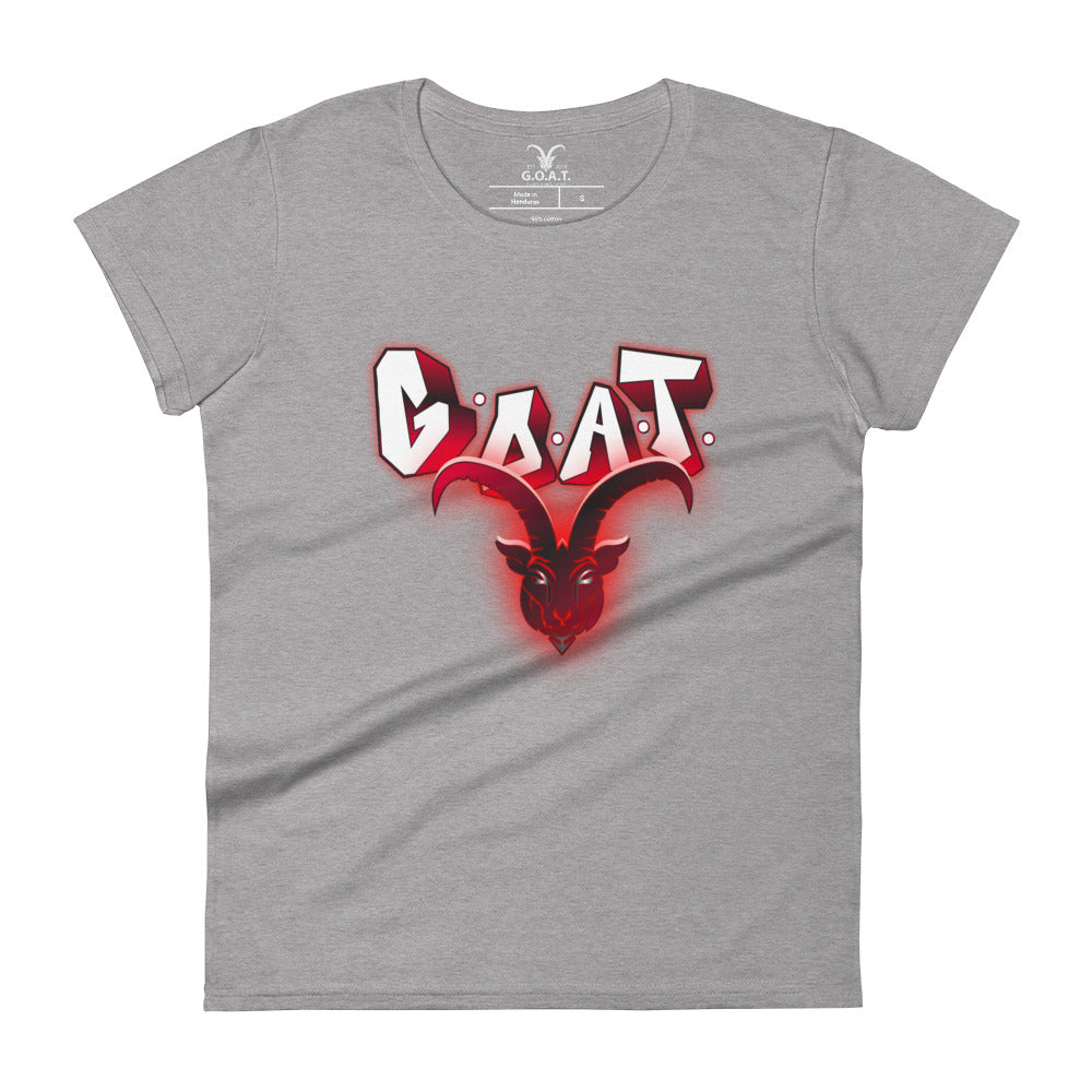 G.O.A.T. Red Drip Fashion Fit T-Shirt (5 Colors)